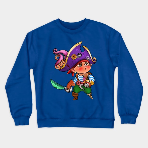 pirate Crewneck Sweatshirt by BessAli